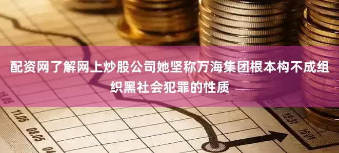 配资网了解网上炒股公司她坚称万海集团根本构不成组织黑社会犯罪的性质